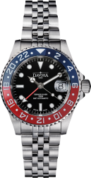 Davosa Ternos Ceramic GMT schwarz, bau/rot