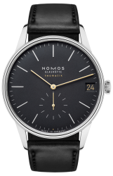 NOMOS Orion 41 Neomatik Date new Black schwarz, galvanisiert